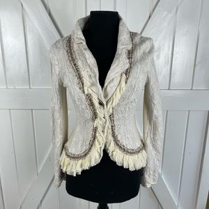 Cream Free people Sweater size 4